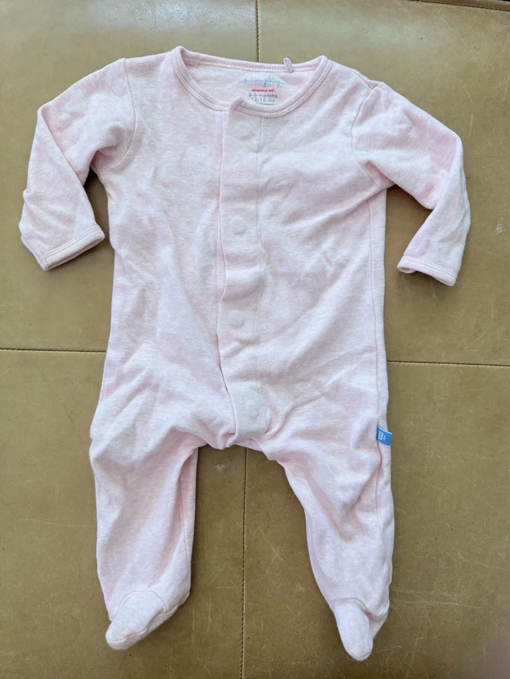 Magnetic Me Organic Cotton Footie 3-6M